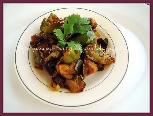Eggplant & Bellpeppers Pepper Masala