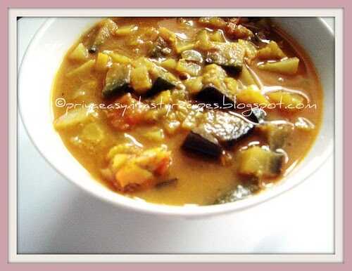 Eggplant Paruppu Curry