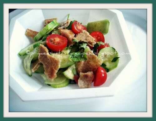 Fattoush - Arabic Veggies & Flatbread Salad