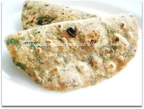 Flax Seeds & Mixed Greens Paratha