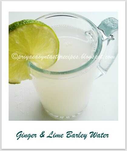 Ginger & Lime Barley Water