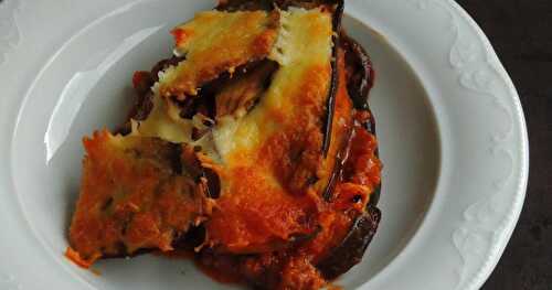 Gluten Free Eggplant Lasagna with Minced Soya/Aubergine Lasagna