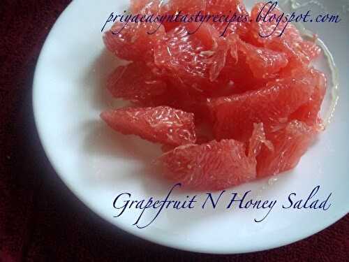 Grapefruit N Honey Salad