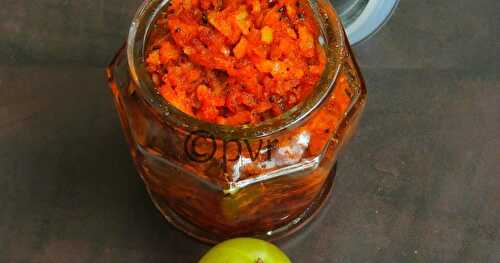 Grated Gooseberry Pickle/Instant Grated Amla Pickle