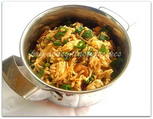 Green Peas & Tofu Masala Rice