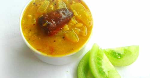 Green Tomato & Moongdal Curry