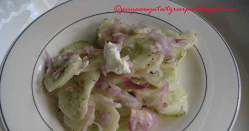 Gurkensalat(German Cucumber Salad) & Tomatensalat (German Tomato Salad)