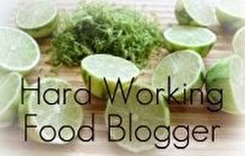 Hard Working Food Blogger Award