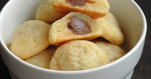 Hidden Hershey's Kisses Eggless Almond Cookies