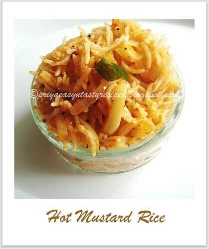 Hot Mustard Rice
