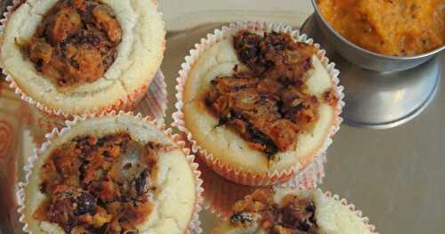 Idly Muffins/Rajma Masala Stuffed Idli/Dosa Muffins/Desi Muffins with Rajma Masala