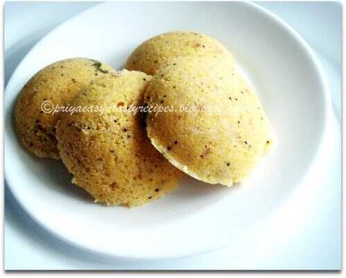 Instant Cornmeal & Oats Idli