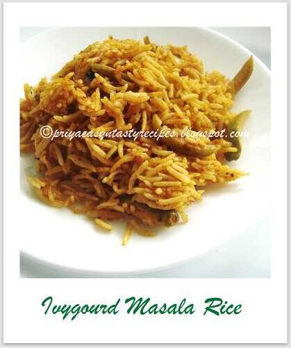 Ivygourd Masala Rice