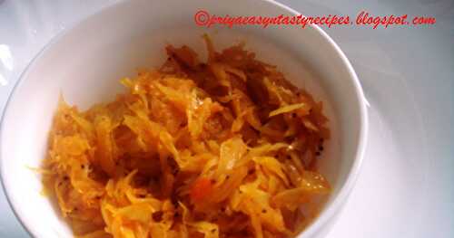 Jain Cabbage Sabji