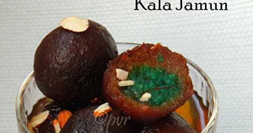 Kala Jamun with Khoya/ Mawa Kala Jamoon/Fried Milk Sweet Dumplings