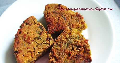 Kothimbir Vadi (Savoury Coriander Cutlets)