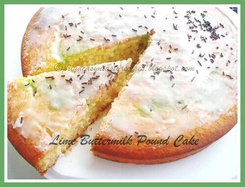Lime Buttermilk Pound Cake