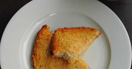 Low Carb Cauliflower Crusted Cheese Sandwich/Gluten Free Cheese Sandwich