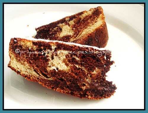 Low Fat Marble Cake