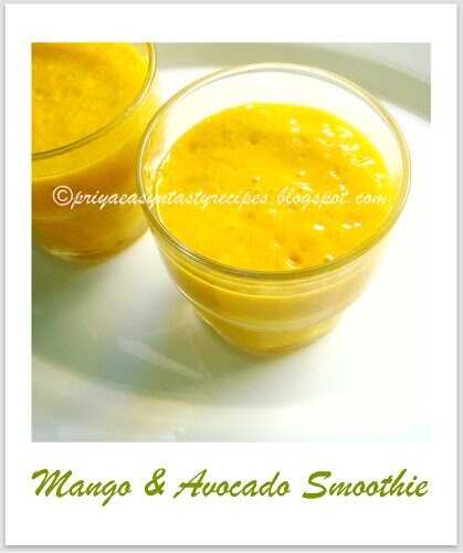 Mango & Avocado Smoothie