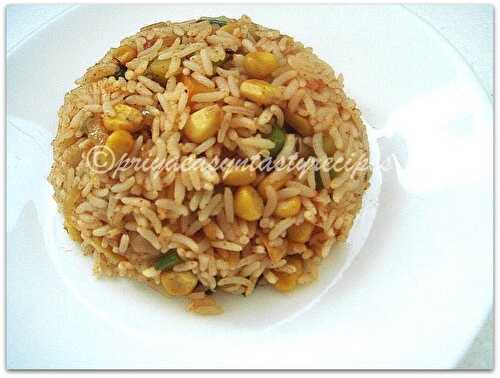 Masala Corn Rice