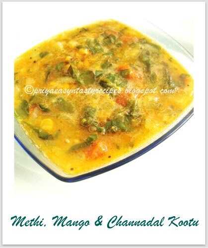 Methi, Mango & Channadal Kootu