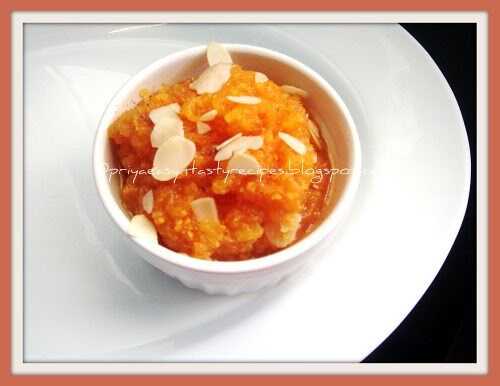 Microwave Apple Halwa