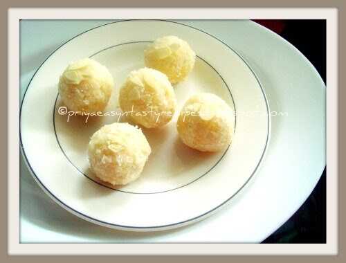 Microwave Coconut-Pineapple Laddoos