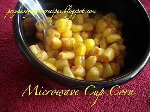 Microwave Cup Corn - Healthy Savoury Snack