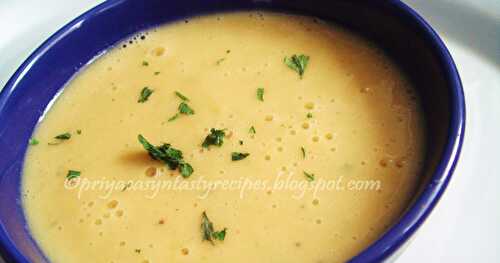 Microwave Herbed Potato & Carrot Soup