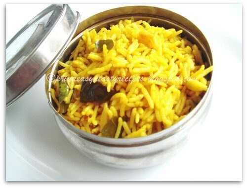 Microwave Mango Lemon Rice
