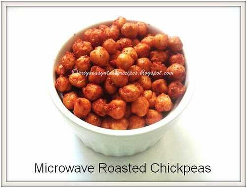 Microwave Roasted Chickpeas