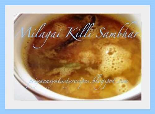 Milagai Killi Sambhar