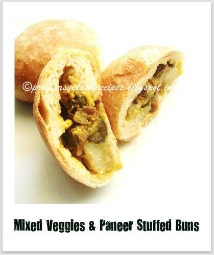 Mixed Veggies & Paneer Stuffed Buns