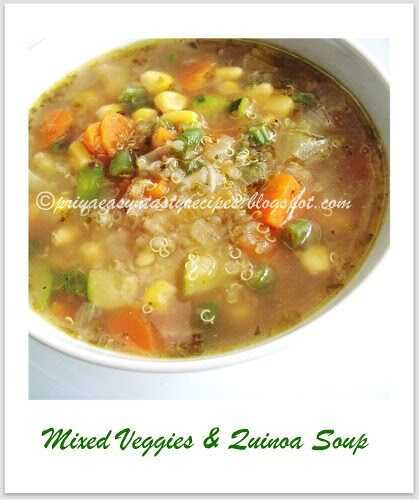 Mixed Veggies & Quinoa Soup