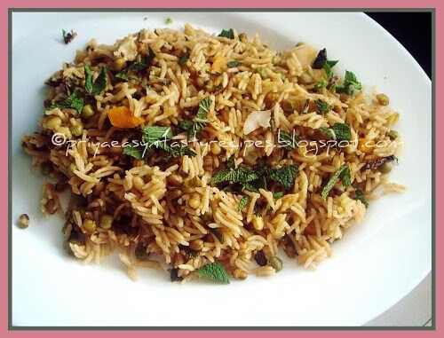 Mixed Veggies & Sprouted Moong Pulao