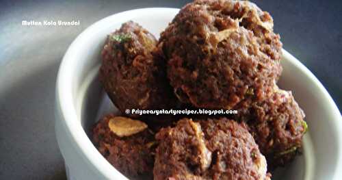 Mutton Kola Urundai/Minced Mutton Meat Balls