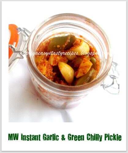 MW Instant Garlic & Green Chilly Pickle