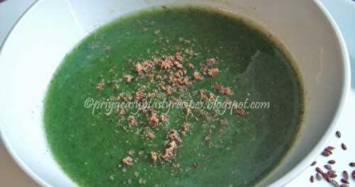 MW Simple Spinach Soup
