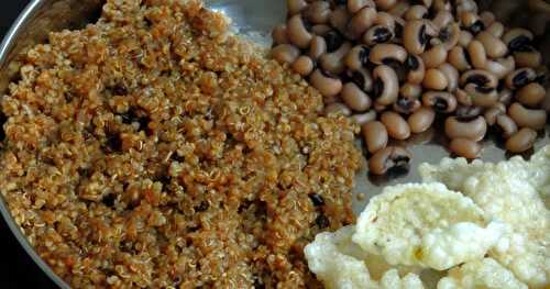 No Onion No Garlic Vatha Kuzhambu with Quinoa/Quinoa Vatha Kuzhambu/Quinoa in Tangy Dry Berries Gravy
