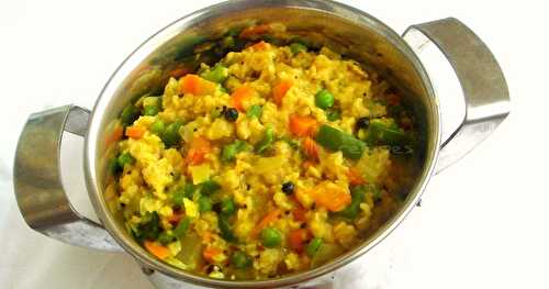 Oats,Mixed Veggies & Moongdal Khichdi