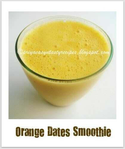 Orange Dates Smoothie