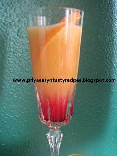 Orange Pear Cocktail Juice