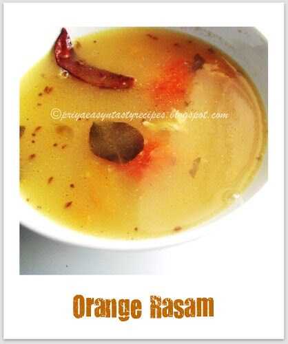 Orange Rasam/Tangy Orange Soup