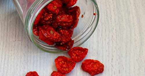 Oven Dried Cherry Tomatoes - How to Store the Oven Dried Tomatoes