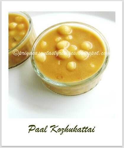 Paal Kozhukattai - A Chettinad Delicacy
