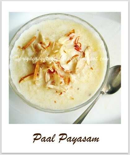 Paal Payasam/Milk Pudding