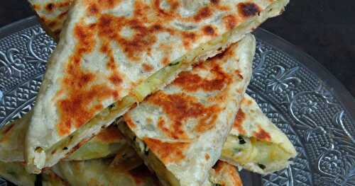 Patatesli Gozleme/Turkish Potato & Cheese Gozleme