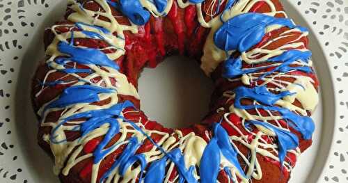 Patriotic Tri-Colour Bundt Cake