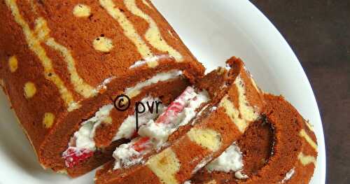 Patterned Chocolate Roll 